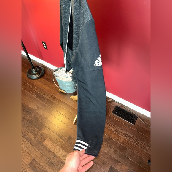 Adidas Zip-up Men’s Black Sweatshirt - Picture 3 of 4